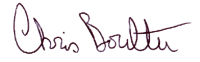 Chris Boulter signature