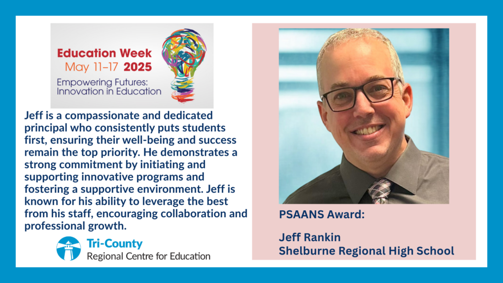 PSAANS Award
Jeff Rankin